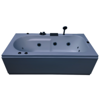 Melody 5 ft x 2.5 ft Combi-Massage Bathtub