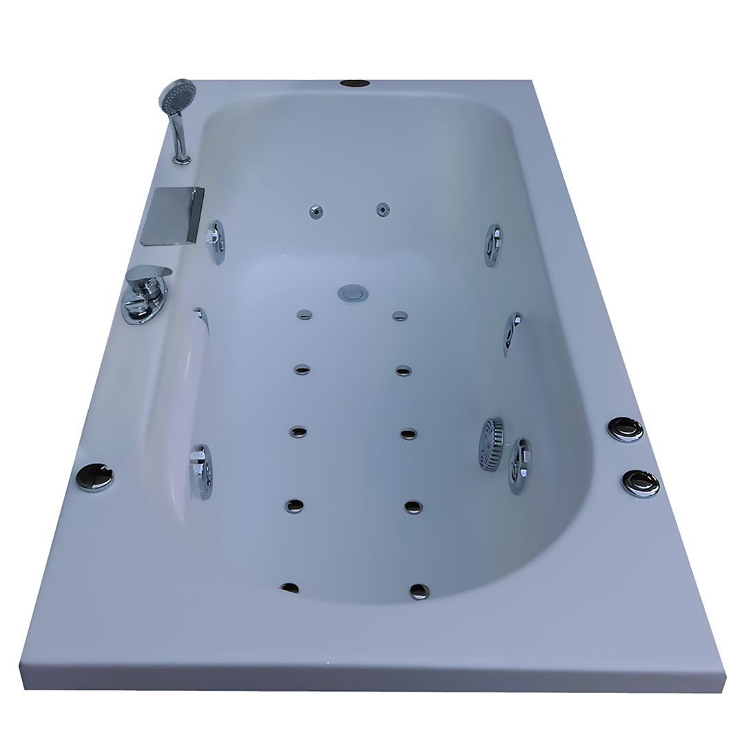 Melody 5 ft x 2.5 ft Combi-Massage Bathtub