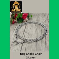 24 Inch 2 Layer Plain Twisted Choke Collar Chain