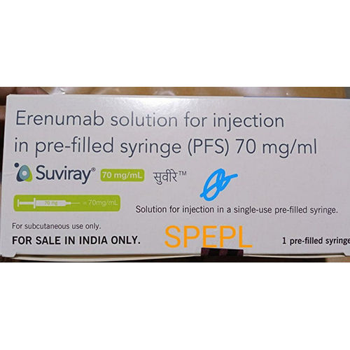 70mg Erenumab Solution For Injection In Pre Filled Syringe (PFS)