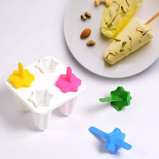 4PC ICE CANDY MAKER USED FOR MAKING ICE-CREAMS