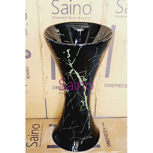 BLACK ONE PIECE BASIN DAMRU SHAPE