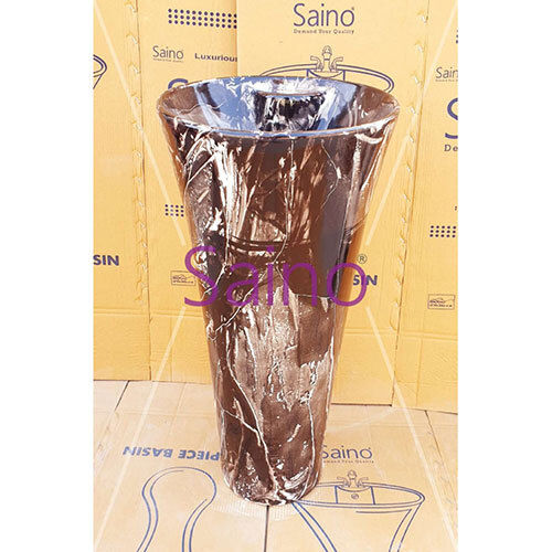 BROWN ONE PIECE BASIN GLASS  SHAPE