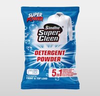 Sindhu Super Cleen Detergent Powder - Extra Cleaning Power, Effortlessly Removes Tough Stains Without Brush Or Bar, Ideal For Washing Machine And Hand Wash