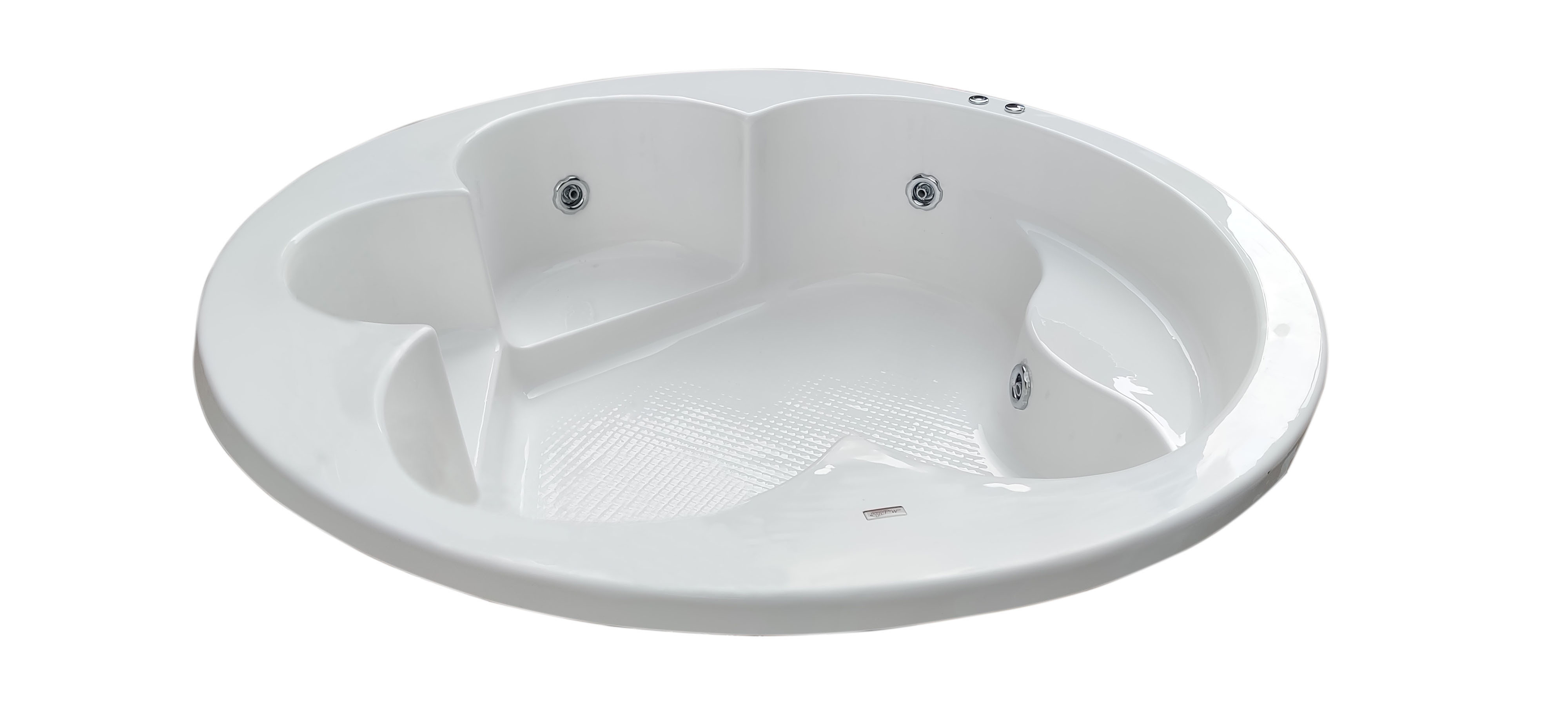 Pacific 6 ft Round Jacuzzi Bathtub