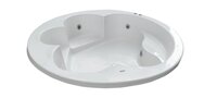 Pacific 6 ft Round Jacuzzi Bathtub