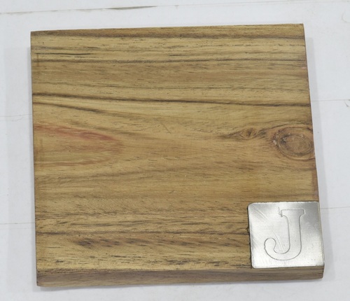 Wooden 'J' Coaster With Original Finish