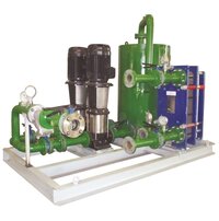 Heating System With Heat Transfer Unit And Pumping Station - Air Volume: As Per Design Specification  M3/hr