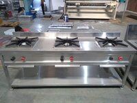 Three Burner Chinese Gas Range