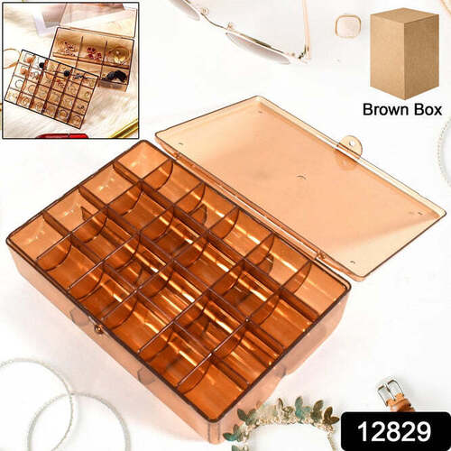 Buy Plastic Storage Box With Removable Dividers Jewellery Box Organizer  Storage Container 36 Grid Cells Multipurpose Clear Transparent -(1 Pcs)  Online In India At Discounted Prices