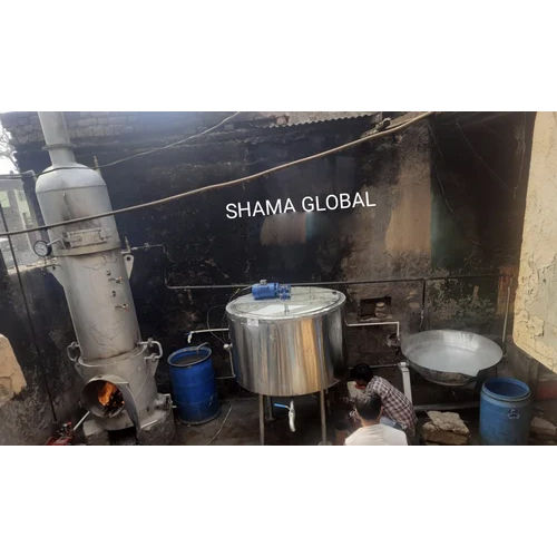 Silver Khoya Making Machine And Steam Boiler