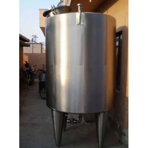 Silver Ss Storage Tank With Mirror Finishing