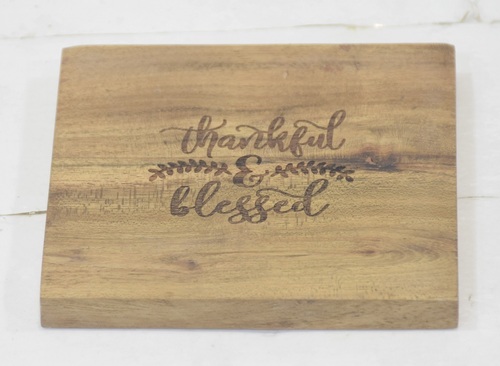 Wooden Square Coaster With Natural Finish