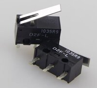 D2f-l Omron Micro Limit Switch - Ultra Subminiature Basic Switch, 3a 30vdc, Hinge Lever, Pcb Terminals (standard), Snap-action (spdt)