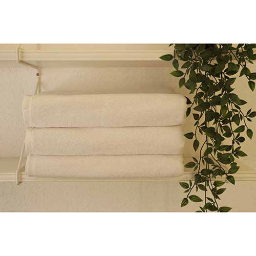 30x60 Inch White Plain Bath Towel