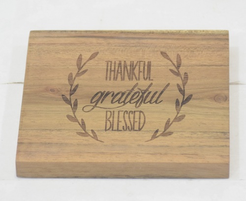 Wooden Coaster With Original Finish