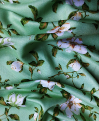 Madhav fashion Poly Pashmina Floral printed fabric