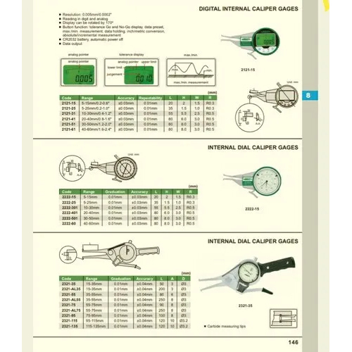 Digital Internal Caliper Gauge