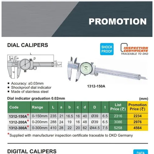 Dial Vernier Calipers