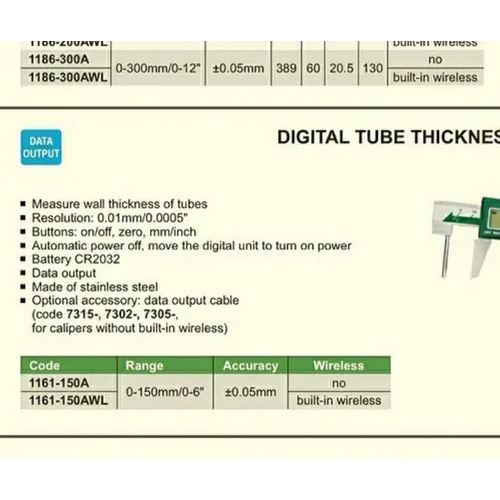 Tube Thickness Caliper