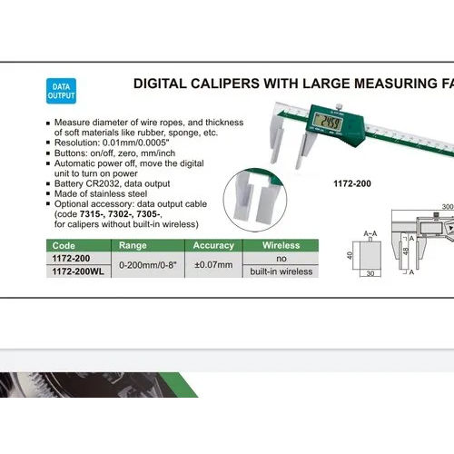 Green & Gray Digital Outside Micrometer