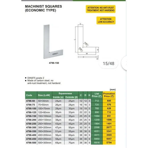 Silver Engineering Try Square