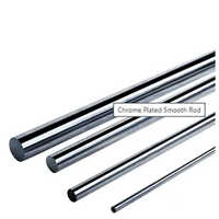 Hardened Ground Shafts - Hard Chrome Material, Gray Color | Industrial Application, 1-year Warranty