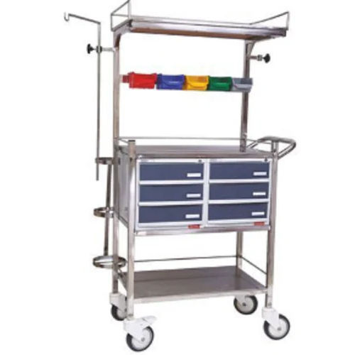 Ss Bhi-0051 Crash Cart Trolley