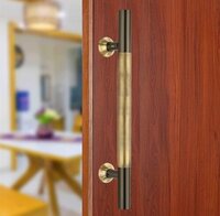 Chitra Brass Bronex Series Heavy Main Door Pull Handle  (16 Inch, Matt Antique Brush) - Color: Abm