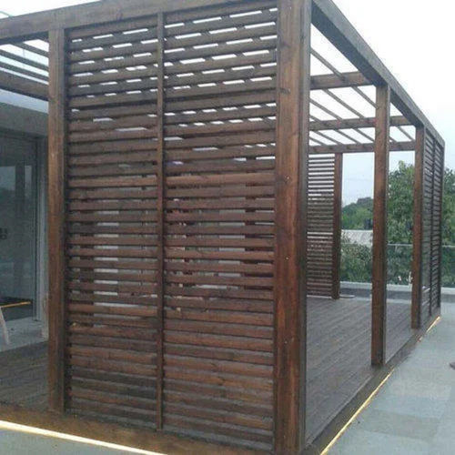 Thermo Pine Pergola - Color: Brown