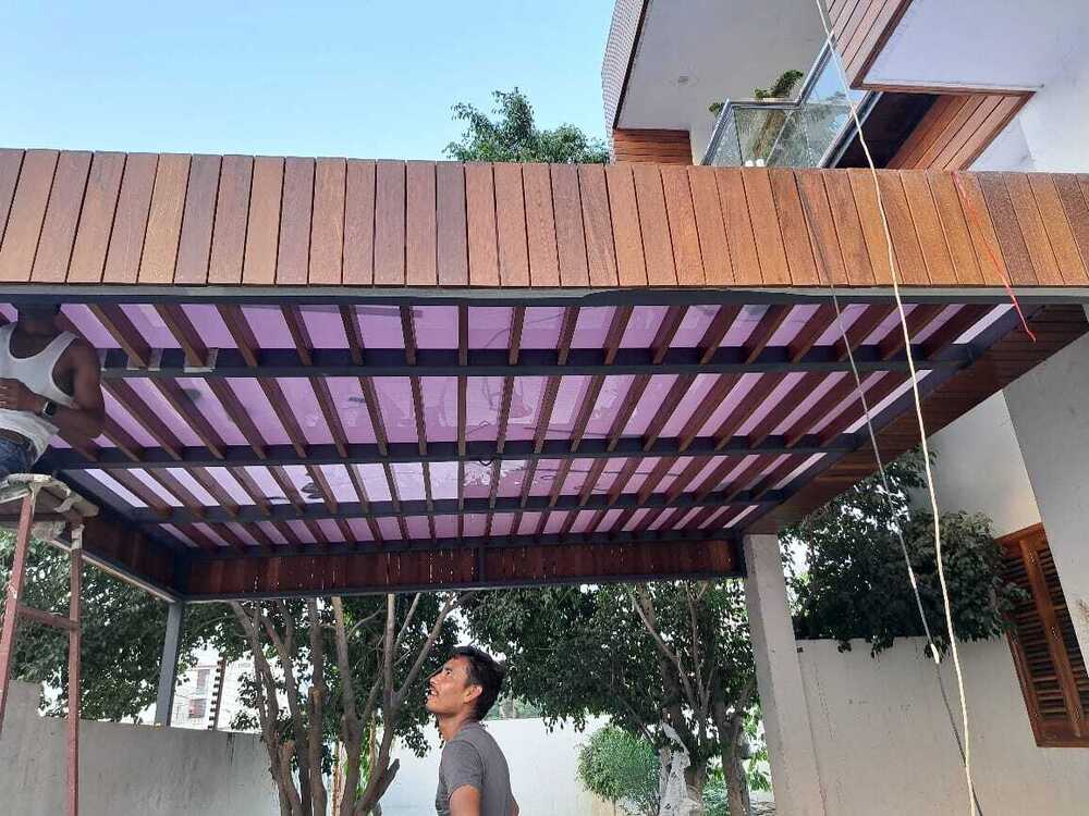 Out Door Wooden Pergola - Color: Brown