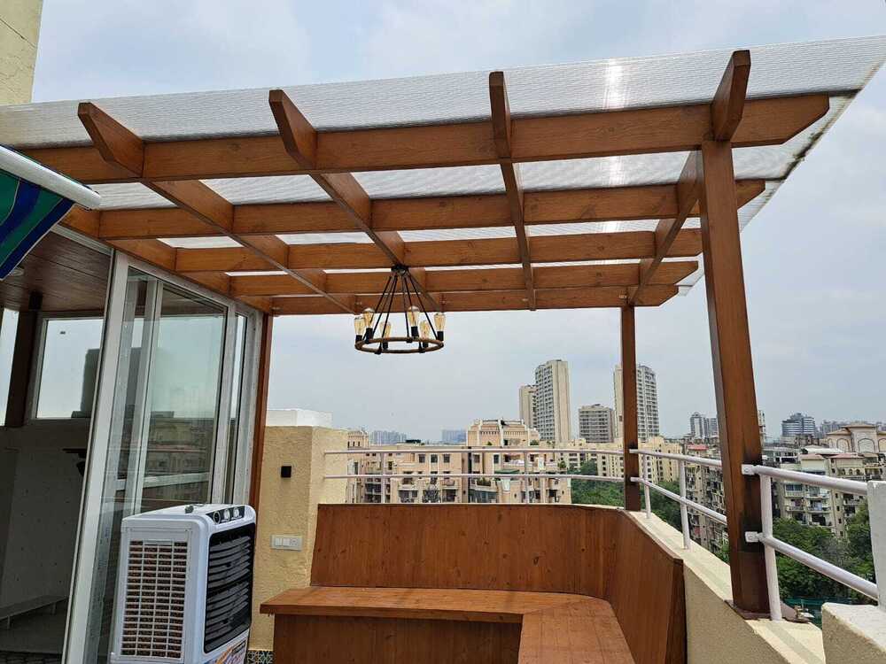 Roof Pergola - Color: Brown