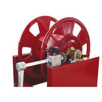 Fuel Hose Reel - Metal, Hard Red Design | Ideal For Industrial Usage