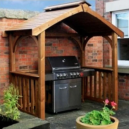 Polished Wooden Gazebo Shelter