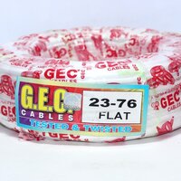 White /black 23/76 Flat Copper Wire 82 Mtr