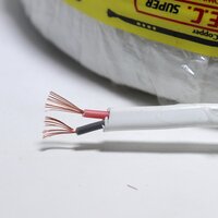 White 16-20 Flat Copper Wire 63 Mtr