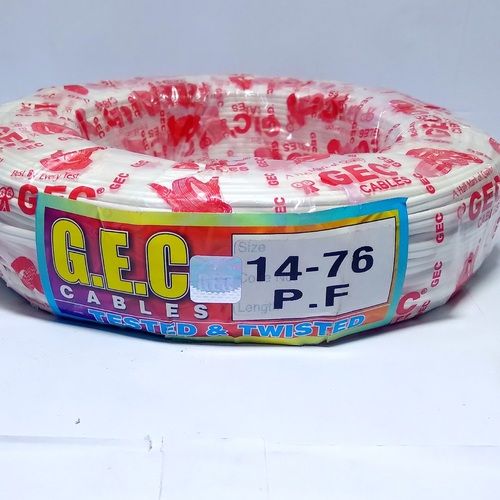 14/76 Parallel Flat Copper Wire 67 MTR (White)