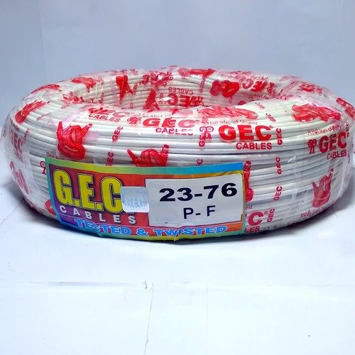 23/76 Parallel Flat Copper Wire 82 MTR (White)