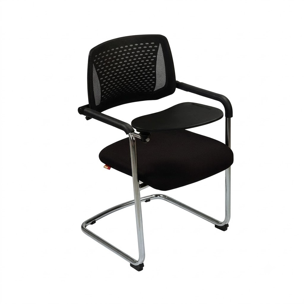 Half Writing Pad Student Chair - ABS Plastic, Polished Wood, Steel Frame | Modern Design, Multi-Color Options, Ergonomic Comfort