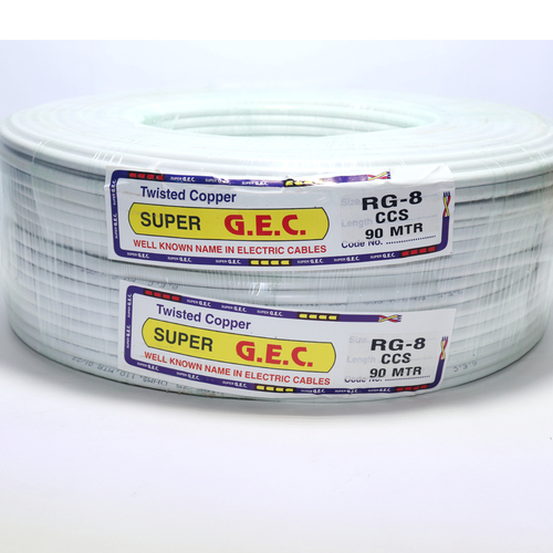 (RG 8) Dish TV Cable CCS 90 MTR White