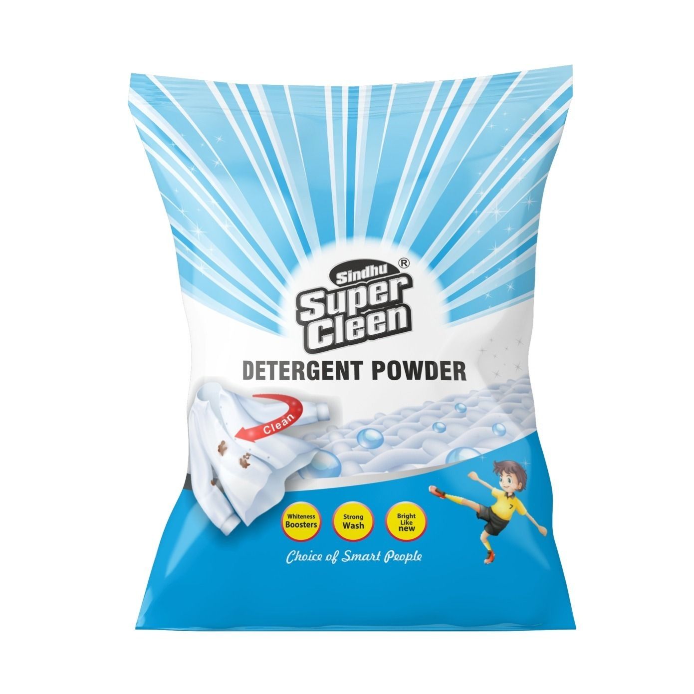 white detergent powder