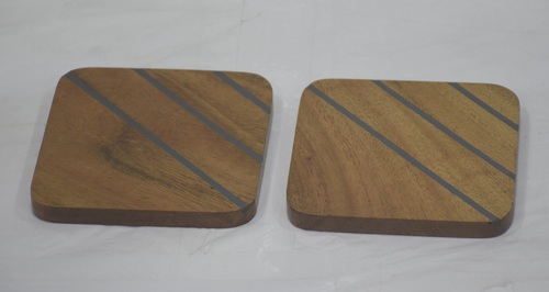 Set of 2 Wooden Coaster