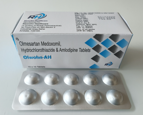 OLMESARTAN40MG+AMLODIPINE5MG +HYDROCHLORTHIAZIDE12.5 TABLET