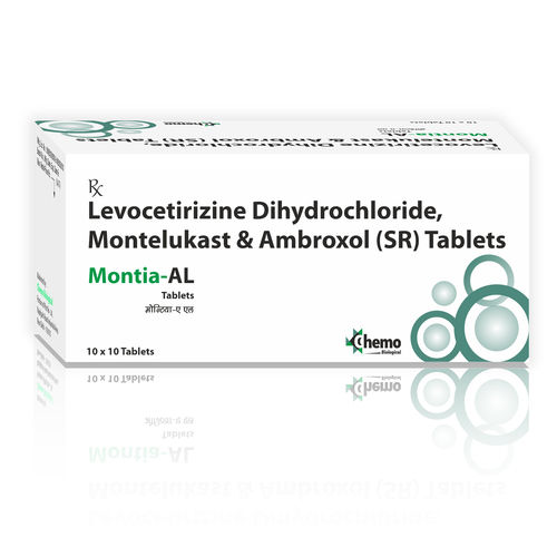 Montelukast 10mg + Levocetirizine 5mg + Ambroxol 75mg SR