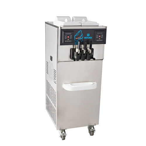 Silver Soft Ice Cream Machine