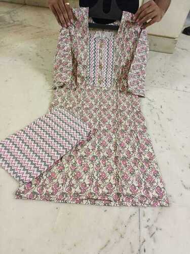 PURE JAIPURI PRINTED KURTI PENT SET