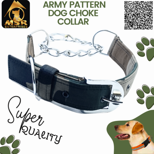 Army Choke  Dog Collar