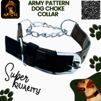 Army Choke Dog Collar - Nylon, 1.5 Inch Size | Multi-color, High Quality Material For All Breeds Safety And Comfort