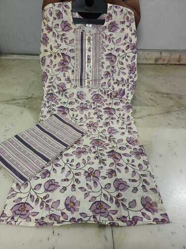 JAIPURI PRINTED KURTI PENT SET PAEPLE