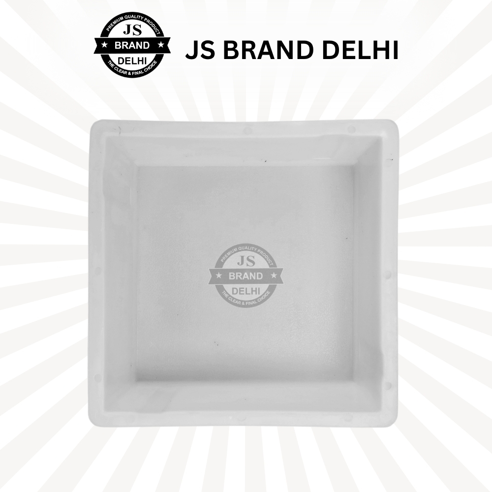 8X8 Plane Paver Block Plastic Moulds - Color: White